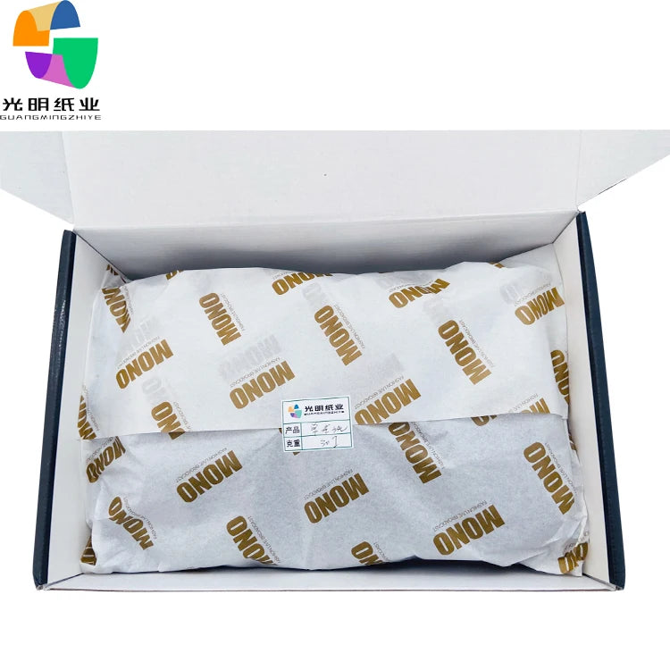 Custom Logo Printed Biodegradable Tissue Wrapping Paper for Shoes and Clothes Gift Packaging Customized Products
