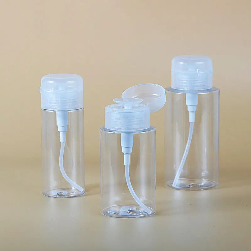 Custom 120ml-300ml Plastic PET Cosmetics Packaging Bottle with Top Cap for Makeup Remover Face Mask Lotion Shampoo