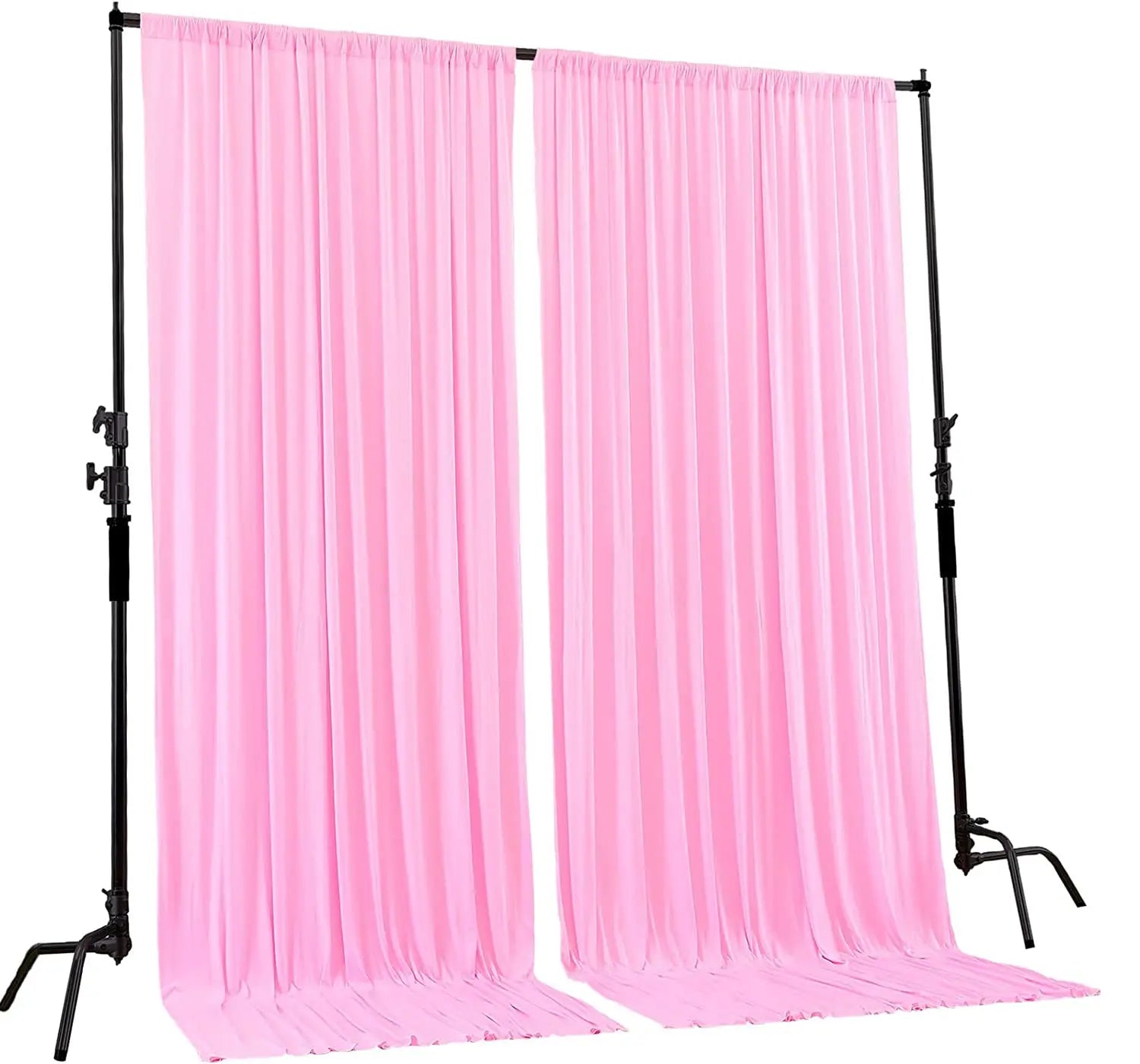 5Ftx10Ft Customized Color Event Backdrop Drapes for Wedding Party Home Decorations Polyester Fabric Panels