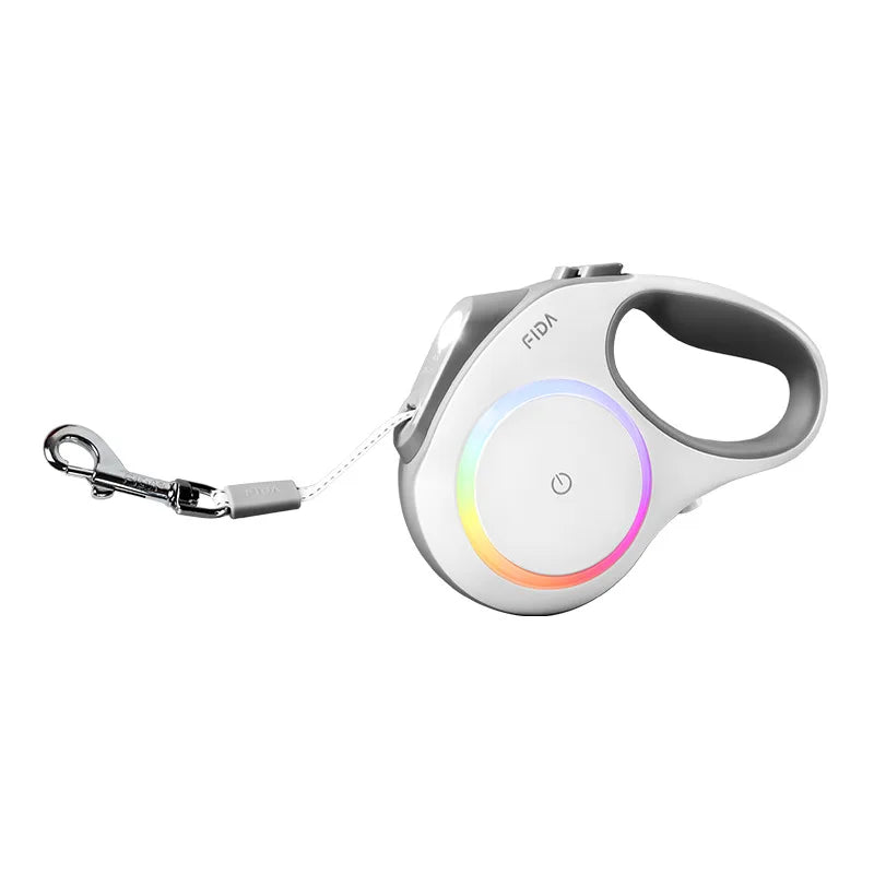 Manufacturer Wholesale Luxury Automatic Extendable Traction Training Pet Lead Heavy Duty Retractable Light Dog Collar with LE