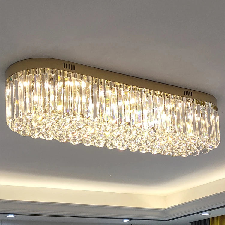 Hallway Hallway Balcony Ceiling Light Gold Crystal Beads Art Pendant Light Cloakroom Home Decoration Bedroom