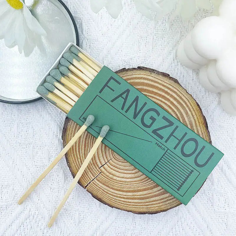 VLONGMATCH wooden stick Colored matches 80B custom logo safety matchbox dark green matches