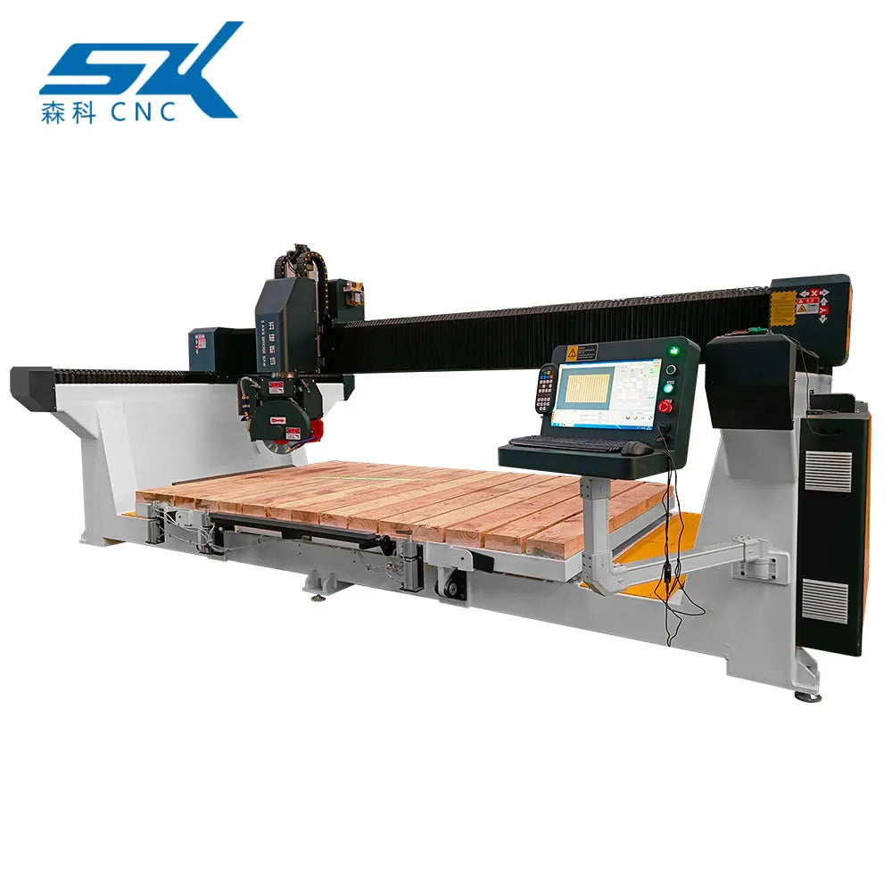 Hot Sales 5 Axis Cnc Router Bridge Saw Stone Cutting Machine