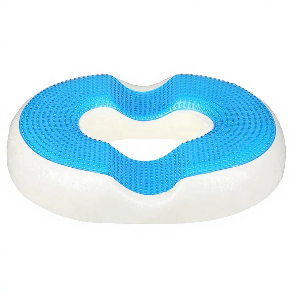 Custom Orthopedic Cooling Gel Memory Foam Cushion Tailbone Relief Pressure Sore Gel Pad Office Car Donut Seat Cushion