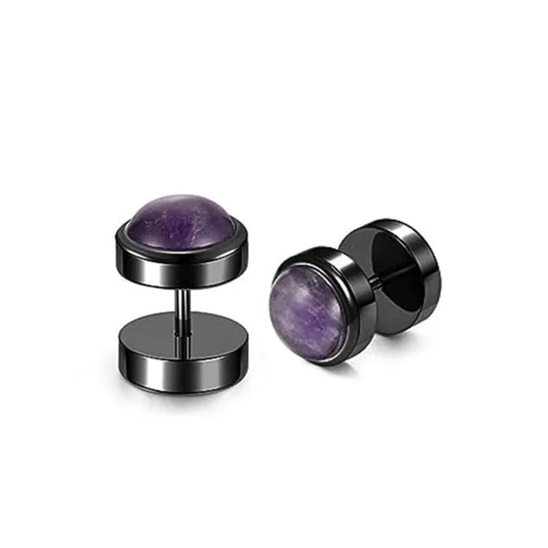 Unisex 316 Stainless Steel Gold-Plated Ear Cuff Men's Hypoallergenic Fashion Jewelry Geometric Pattern Stud Earring Wholesale