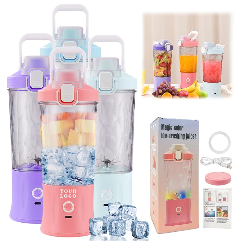 Multi-function Bottle Juice Extractors Smoothie Mixer Electric Fresh Juicer Powerful Crushed Ice Wireless Mini Portable Blend