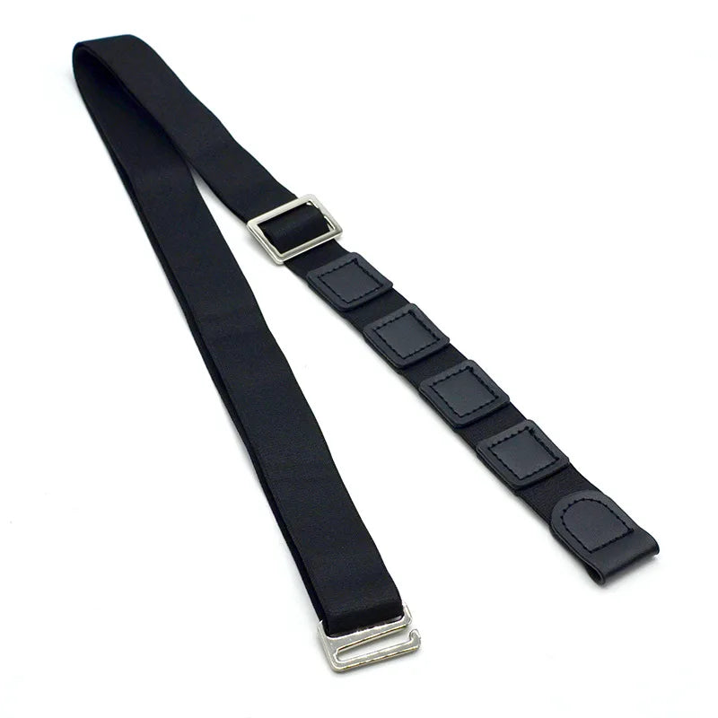 Shirt Stay Belt for Men Women Keep Shirt Tucked in Adjustable Elastic Non-slip Wrinkle-Proof Shirt Holder Strap Lock Belt
