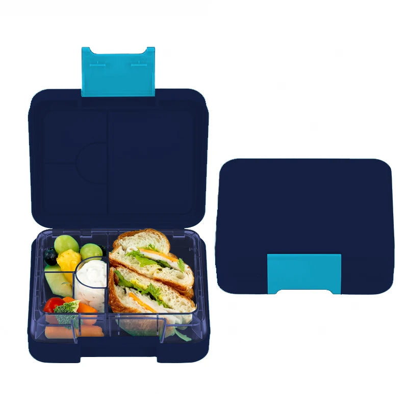 Cute BPA Free Leak Proof Eco-Friendly Kids Personalized Plastic Lunch Box with Dividers Portable Mini Snack Box
