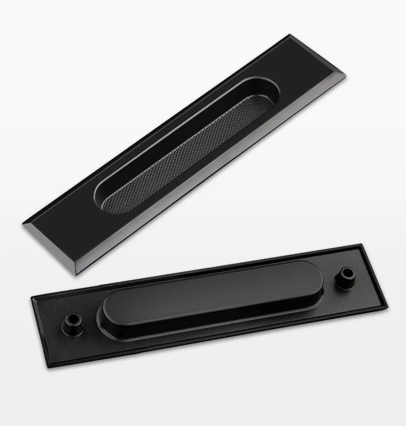 Solid Brass Sliding Door Handle Sliding Door Handle Embedded Solid Wood Door Large Handle Balcony Kitchen Bathroom Invisible