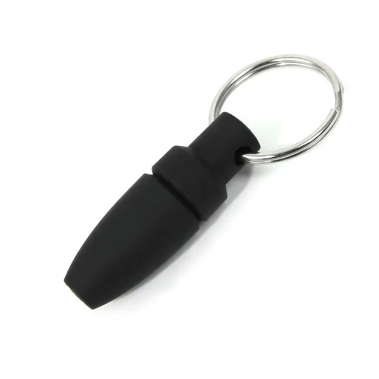 2025 Qianxun Custom Logo Black Color Plastic Sharpe Blade Drill Cigar Hold Opener Cutter Key Chain Cigar Punch