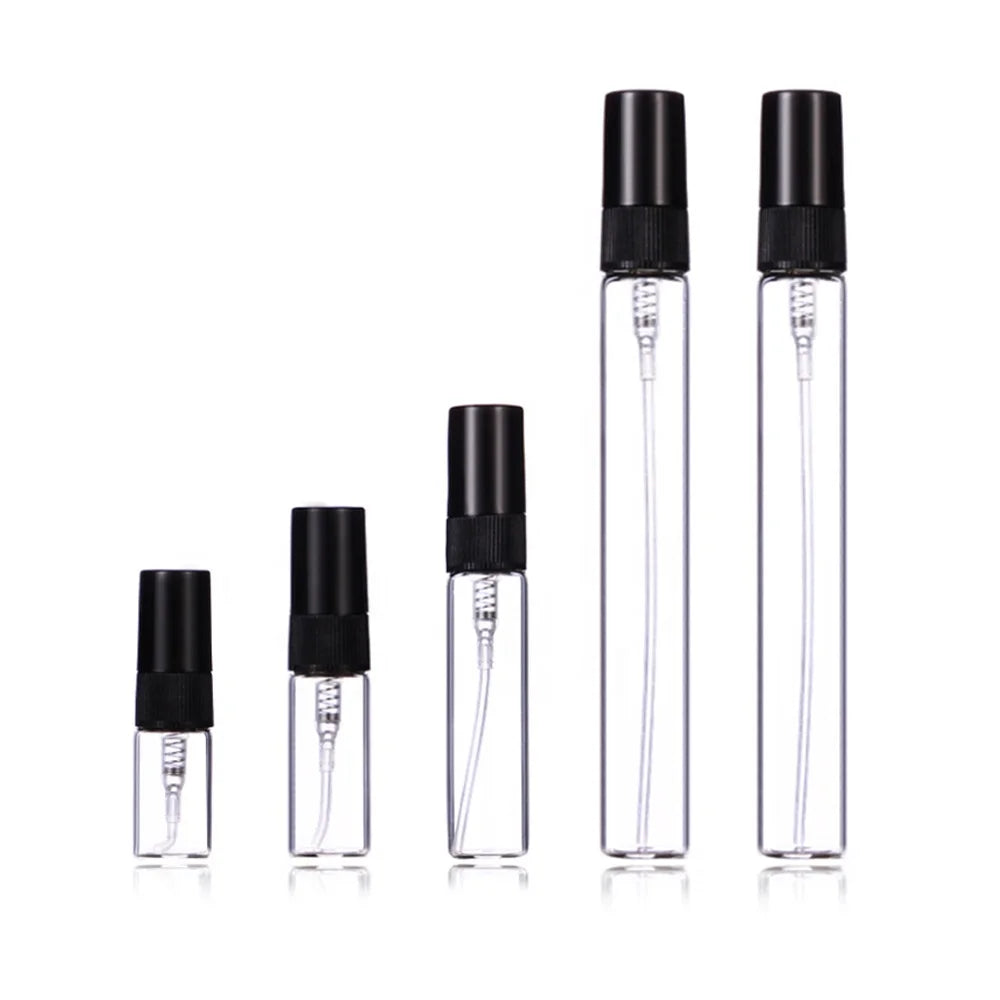 Small Empty 2ml 3ml 5ml 10ml Refillable Glass Spray Perfume Bottles With Atomizer