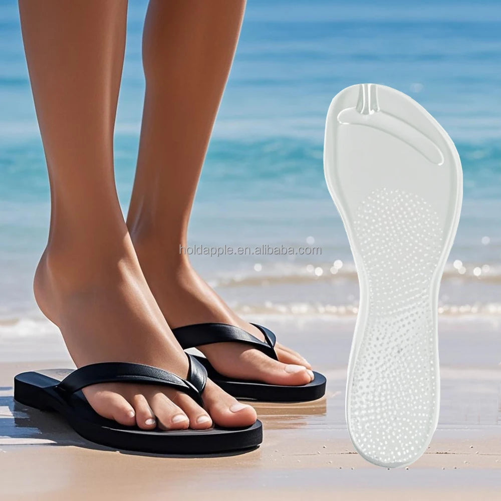 NEW Women's Arch Support Gel Cushion Insoles for Sandals&Flip Flops Improve Fit and Comfort Pain Relief From Plantar Fasciiti