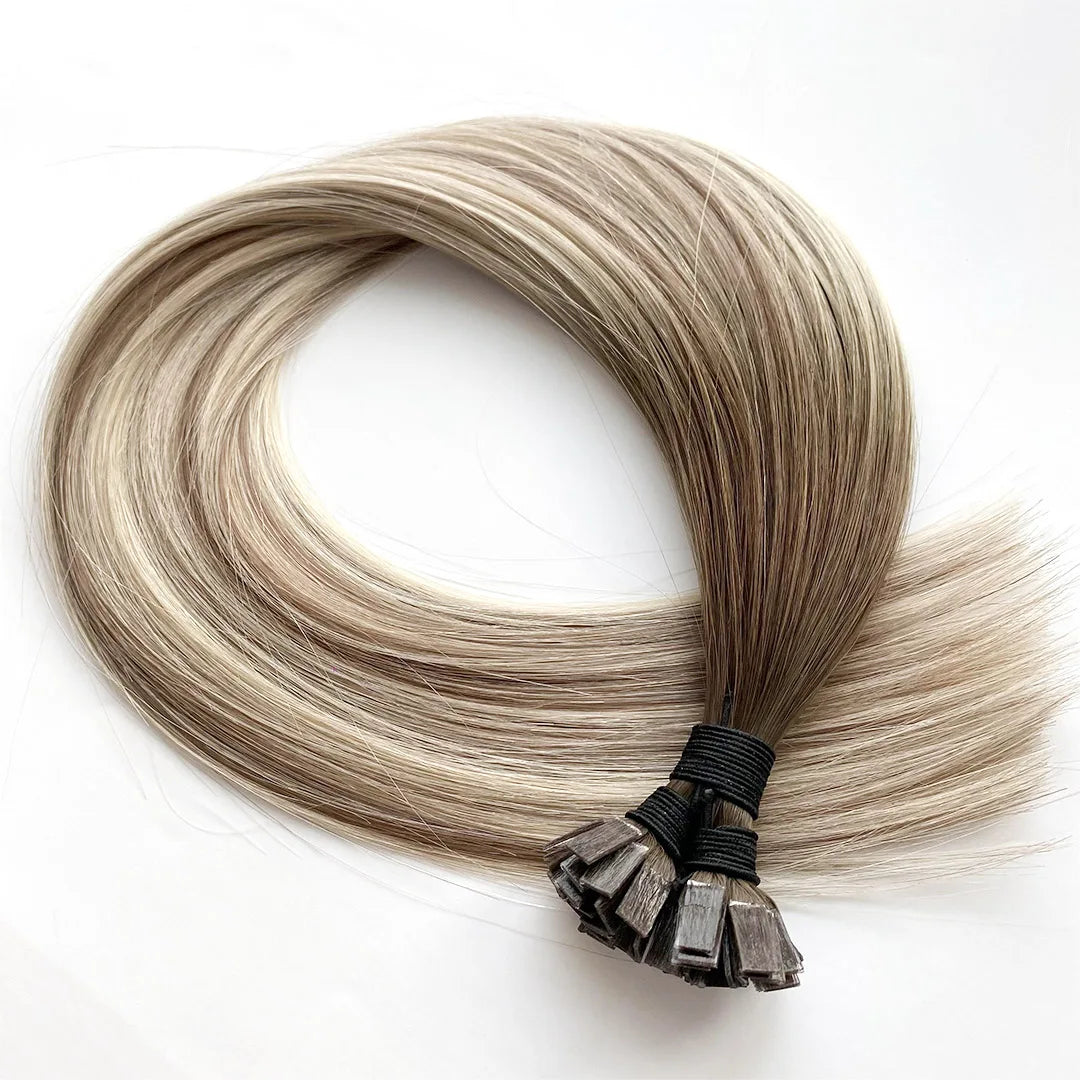 HOT Balayge Color Swatow 50g/Pack 18inch Keratin Wholesale Doublw Drawn Human Hair Flat Tip K Tip Hair Extensions