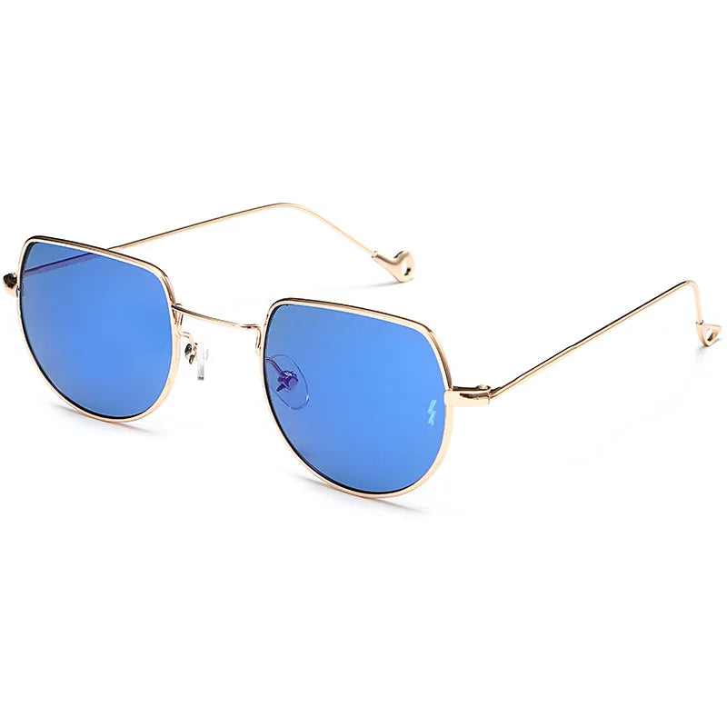 2024 Newest Fashion Polygon Retro Small Square Sunglasses Men Shades Vintage Sunglasses Wholesale Women