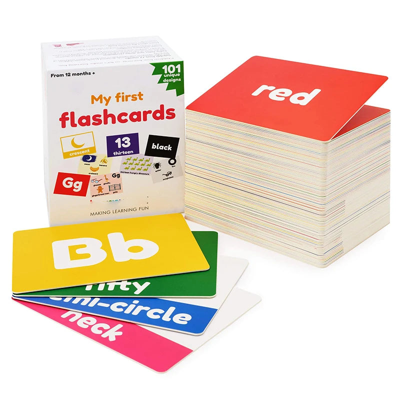 Custom Kids Flash Cards Wholesale Alphabet Number Shape and Color Fruit Animal Necessities Learning Cards