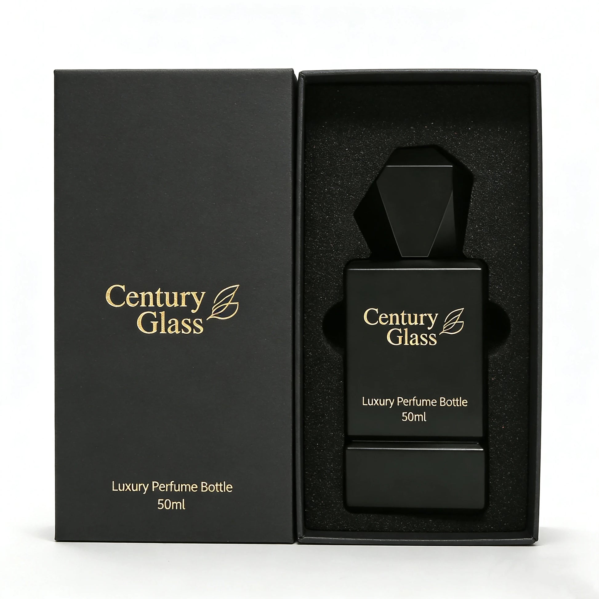 Wholesale 50ml 30ml 100ml OEM ODM Luxury Custom Made Logo Crimp Empty Spray Glass Perfume Bottle 50ml Custom Perfume Bottle