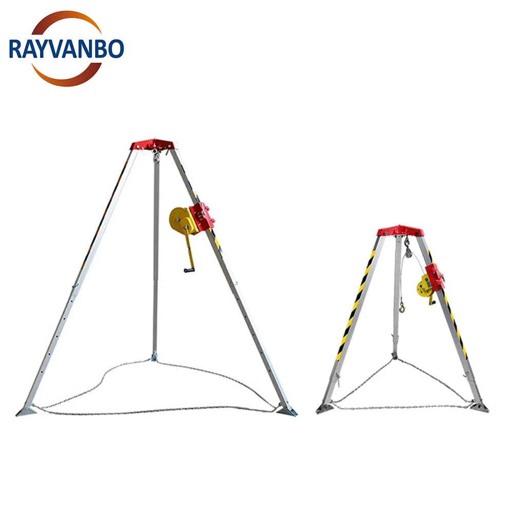 Industrial OEM/ODM Fall Protection Portable Confined Space Safety Rescue Tripod Kit High Strength Aluminum Alloy 180KG Rated