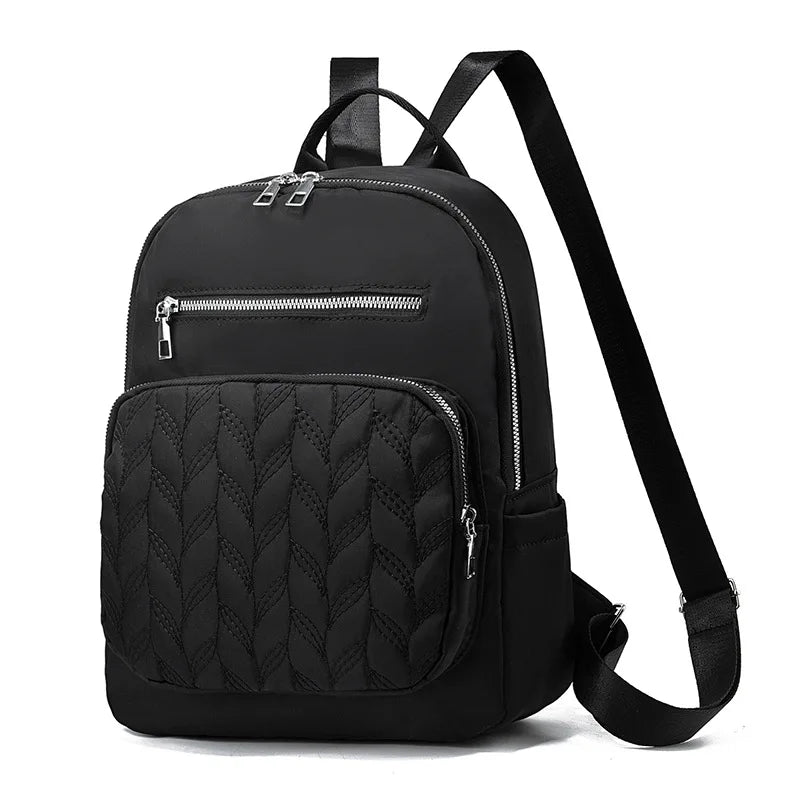 Kunhao Custom High Quality Lightweight Oxford Polyester Waterproof Anti-Theft USB Laptop Backpack Zipper 24L Casual Travel