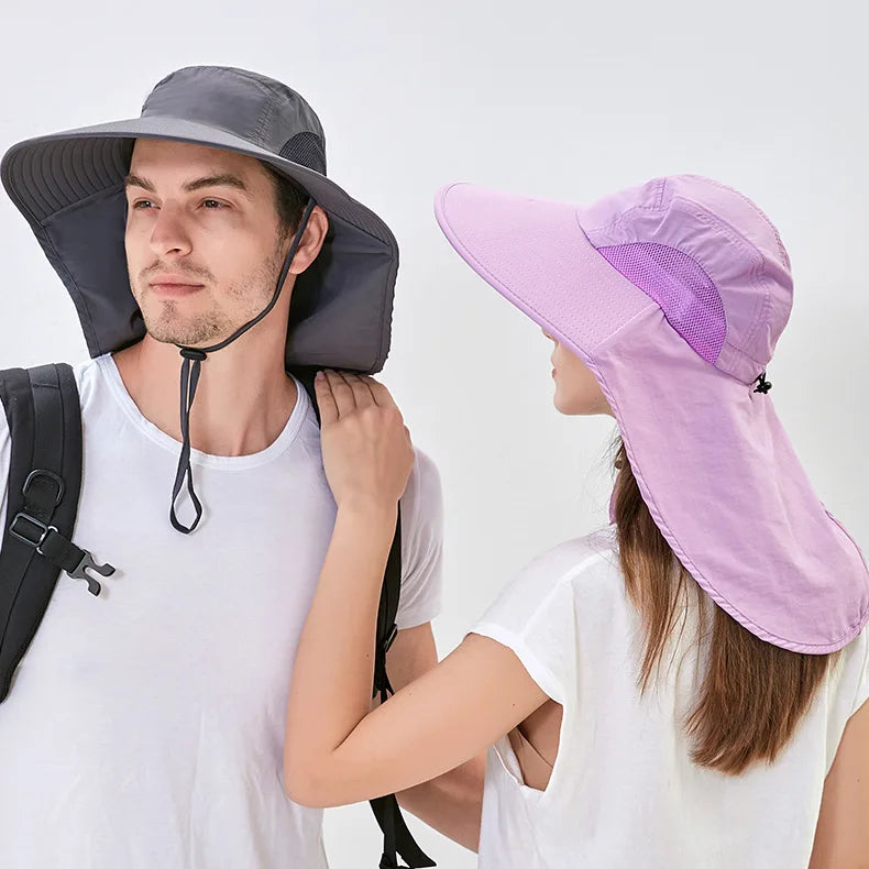 2026 New Outdoor Fishing Hat Neck Protection Sun Protection Fisherman's Hat for Men Women Custom Logo