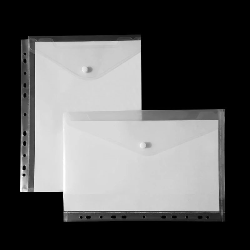 11-hole Wallet A4 Transparent Binder Bags 4-hole Office Photo Album Insert Storage for Binder
