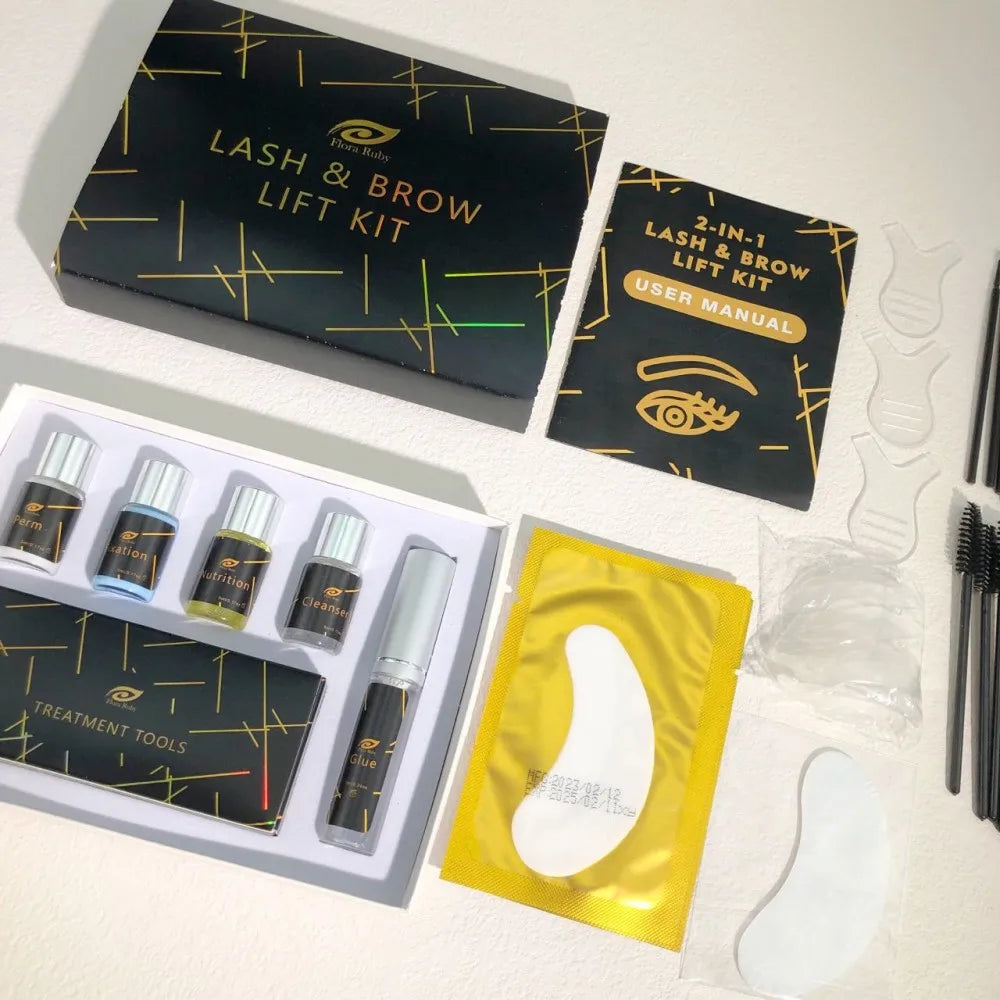 Lash Lift and Eyebrow Lamination Kit logo Brow Lift Kit Brow Lamination Private Label