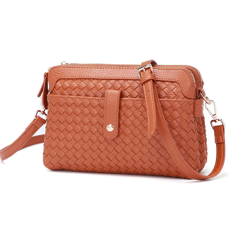 The New 2024 Hand-woven Multifunctional Bag for Women Stylish Single Shoulder Crossbody Bag Casual All-in-one Handbag