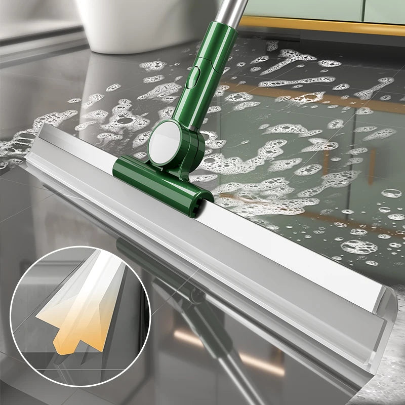 Wipers Floor Silicone Head Bathroom Glass Scraper Floor Squeegee Clean Scraper Wiper for Window Floor'
