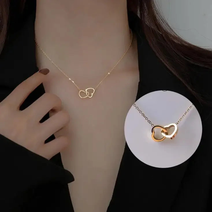 High Quality 316L Stainless Steel Necklace Exquisite Heart Pendant Necklace Mother'Day Birthday Gift Jewelry
