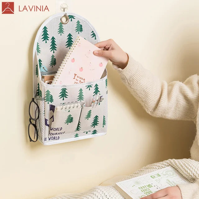 Lavinia Wholesale Cotton Fabric Wall Hanging Pocket Storage Bags for Organizing and Displaying Items