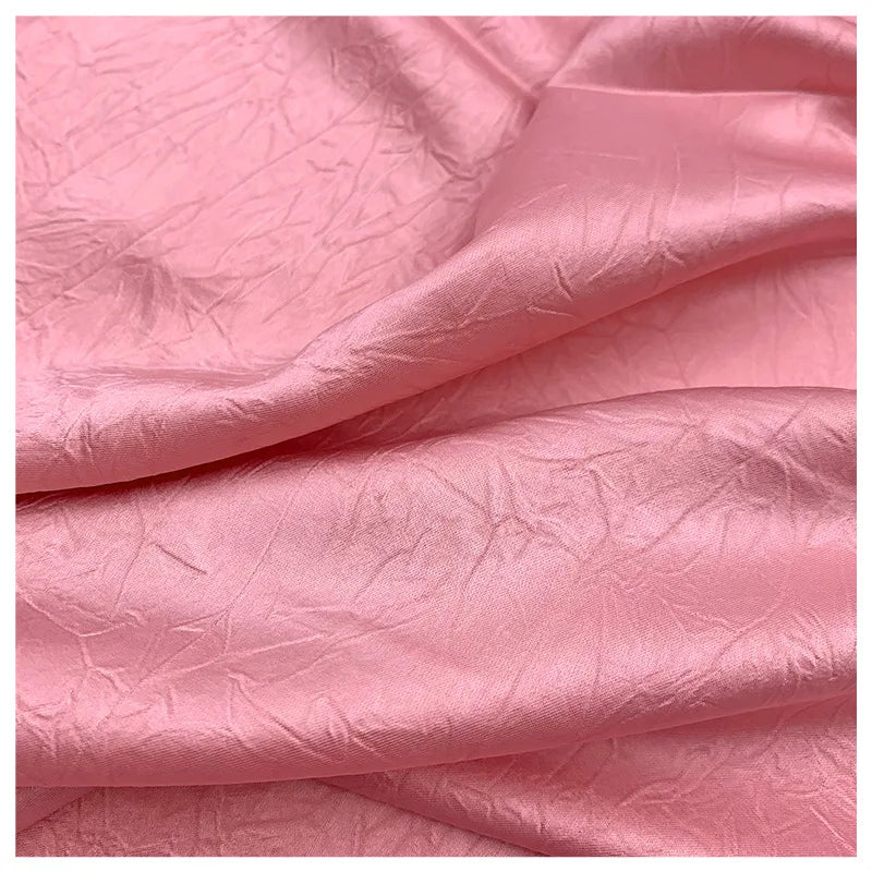 Polyester Polka Hand Grab Pattern Fabric for Formal Dresses Skirts Shirts Fabrics