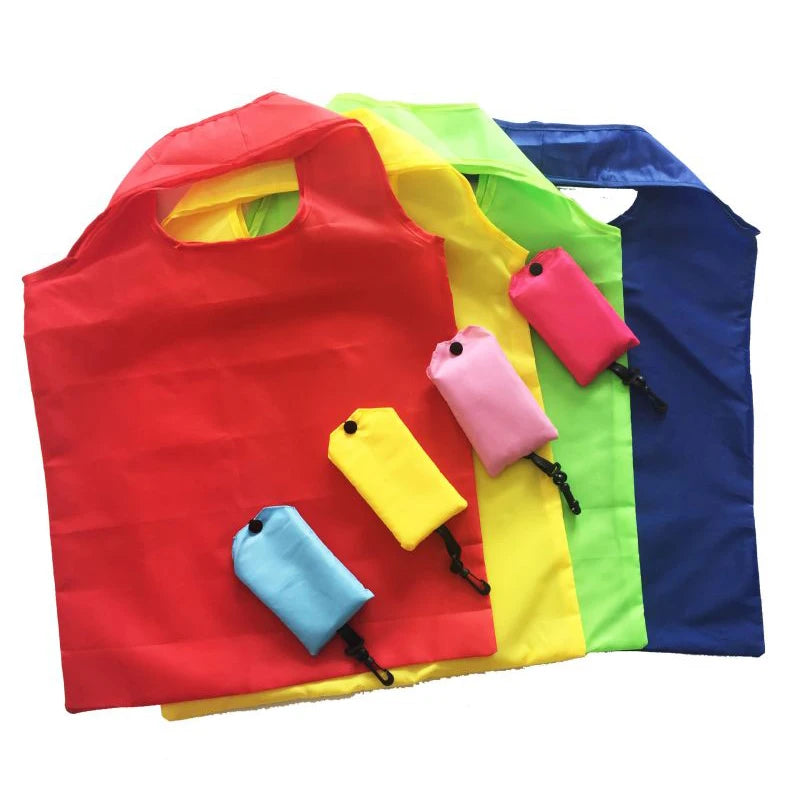 Custom Print Foldable Phone Style Shopping Tote Bag 210t Nylon Polyester Waterproof Grocery Shopping Tote Bag with Plastic Ho