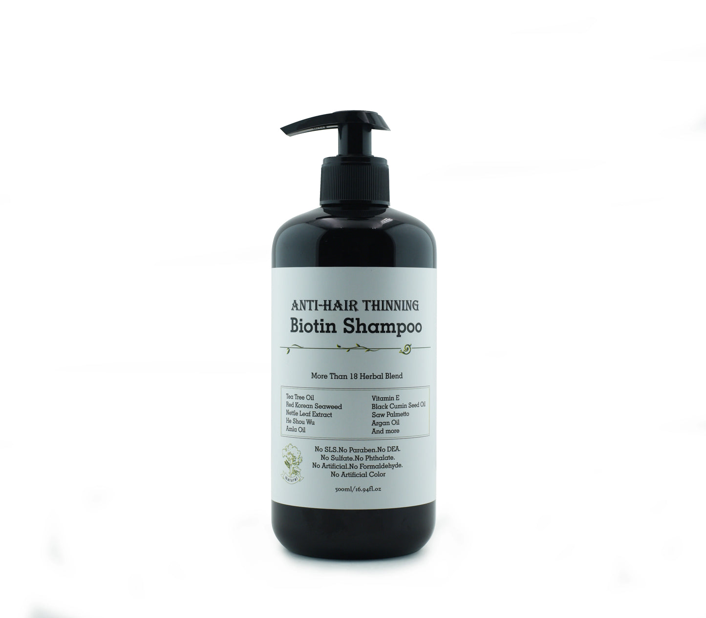Sulfate Free Paraben Free Biotin Hair Growth Shampoo and Conditioner With Castor Oil for Hair Loss Thinning