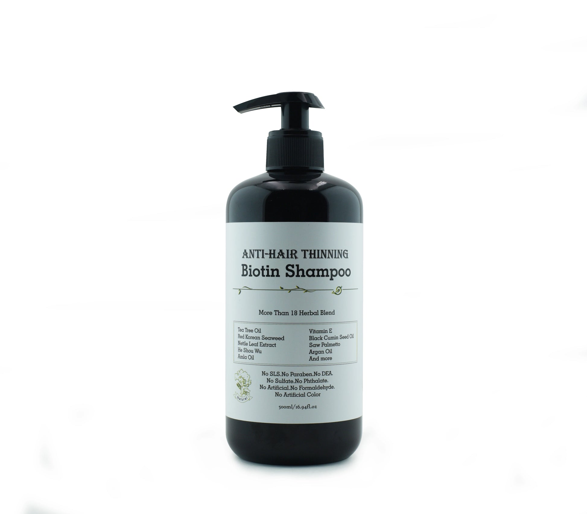 Sulfate Free Paraben Free Biotin Hair Growth Shampoo and Conditioner With Castor Oil for Hair Loss Thinning