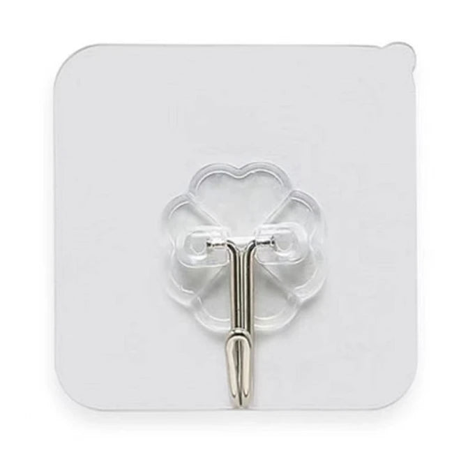 Hook Stick Wall Adhesive Hook Household Wall Hanging Kitchen Thick Hole Free Hook Super Adhesive
