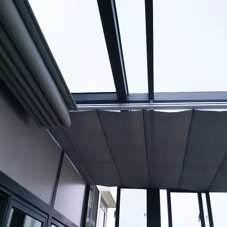 Retractable Skylight Blinds Customized Electric Roller Blinds Roller Shade Fabric