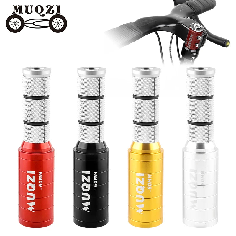 MUQZI Mountain Bike Fork Stem Extender 60mm Adjustable Height Hidden Stem Extender for 28.6mm Aluminum Fork