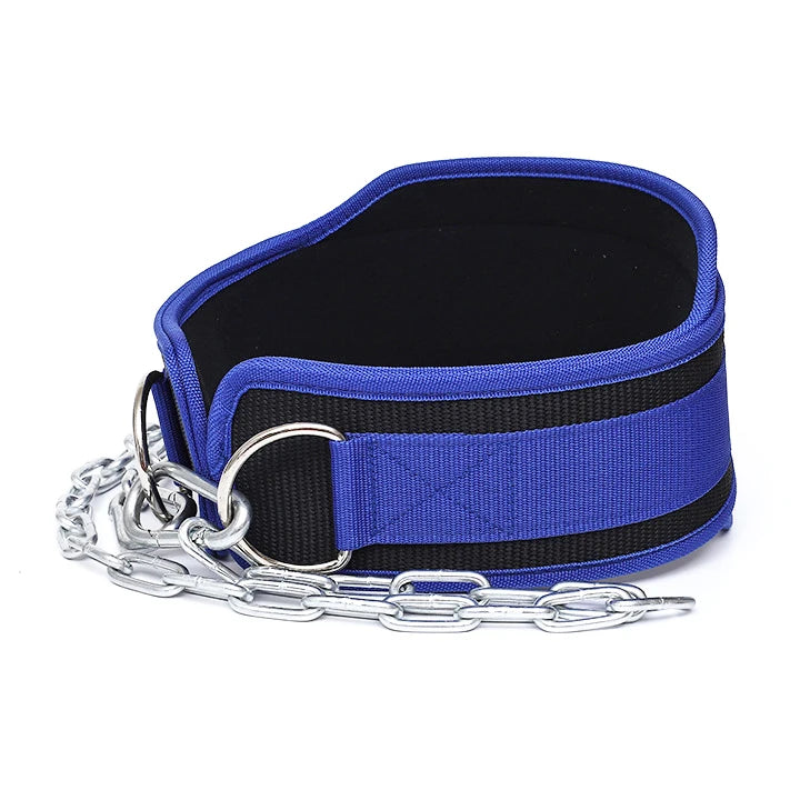 Gym Fitness Exercise Weighted Belt Pull up Deep Squat Lifting Weightlifting Dipping Belt With Steel Chain