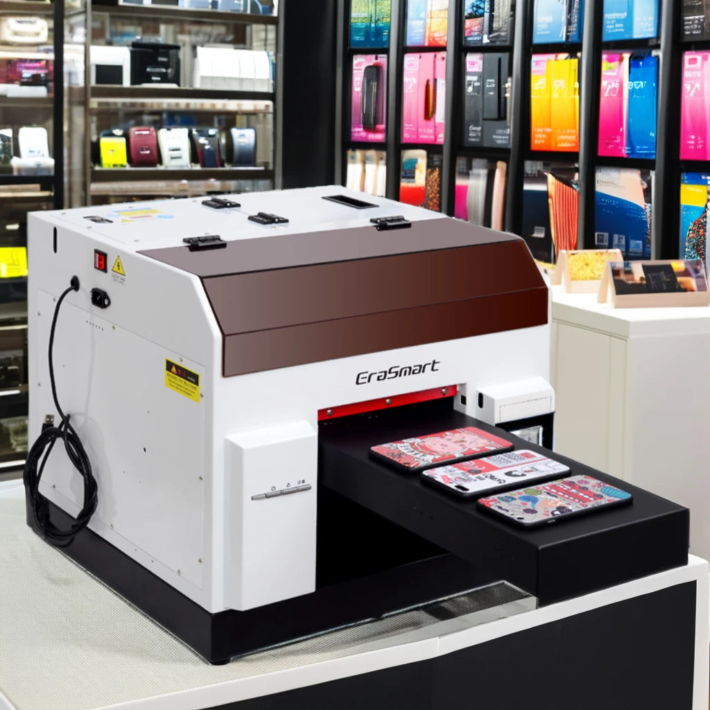 Erasmart 6 Colors Impresora A4 Uv Printing Machine for Phone Case