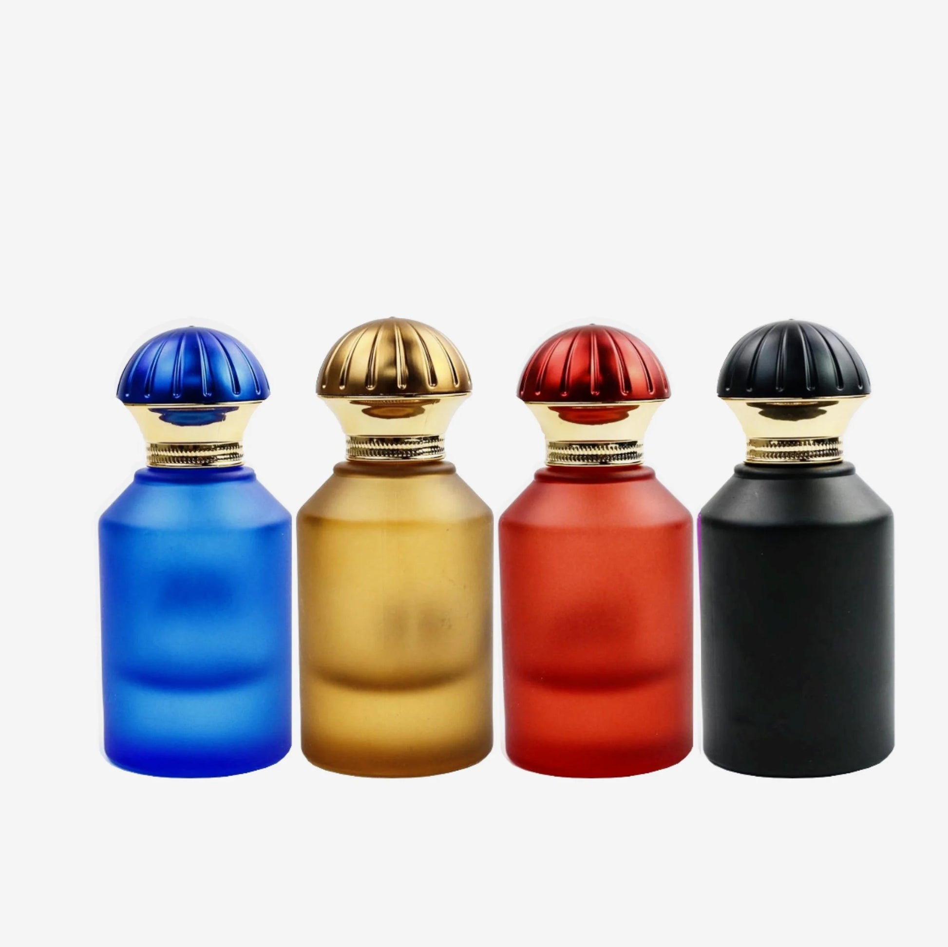30ml 50ml Colored Frosted Glass Cylinder Screw Cap Perfume Bottle with Reed Diffuser High Quality Portable Cosmetic Bottle