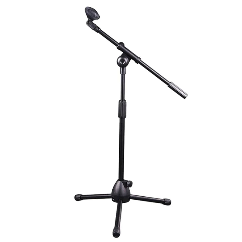 Professional Tripod Foldable Metal Adjustable Handle Floor Microphone Stand