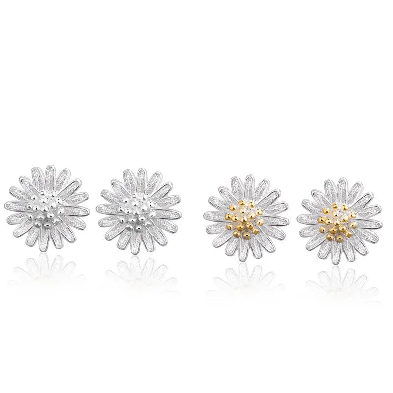 Hot Sale Studs Earrings Copper Flower Earrings Gift for Women