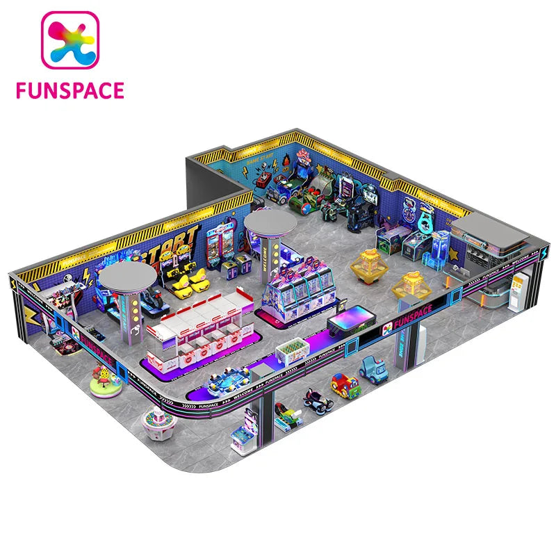 Funspace Amusement Park Solution Vr Theme Park Claw Machine Doll House Kid Arcade Game Center