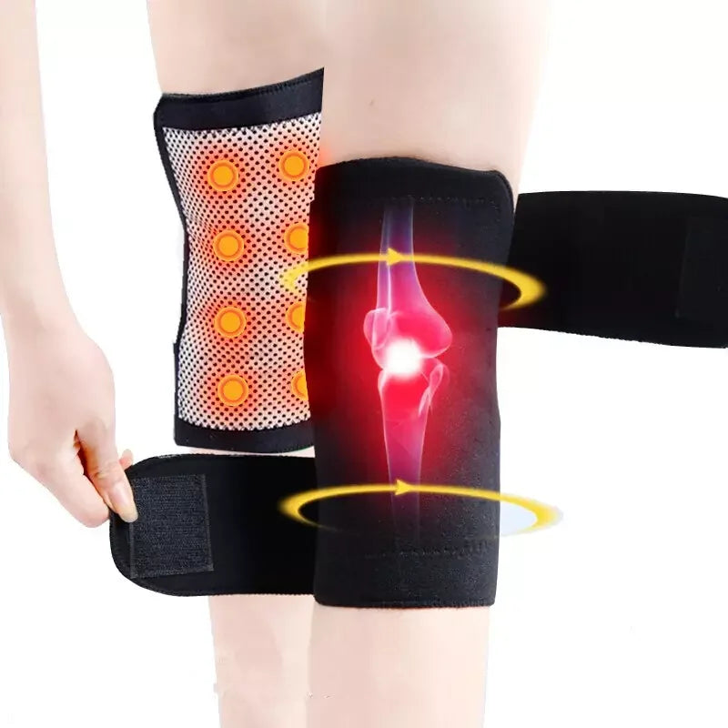 Self-Heated Flexible Knee Brace Wrap Graphene Tourmaline Protection Warm Support Pads
