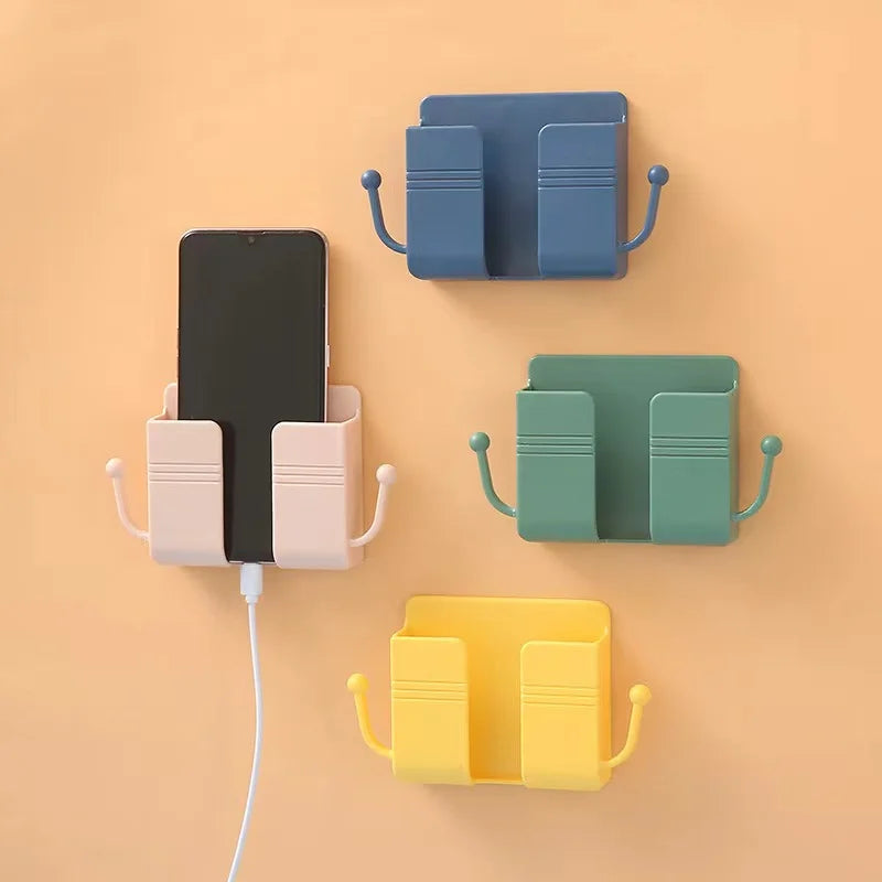 Universal Metal Mobile Phone Wall Holder IOS Cellphone Charge Hook Hanging Stand Bracket Bathroom Charging Dock