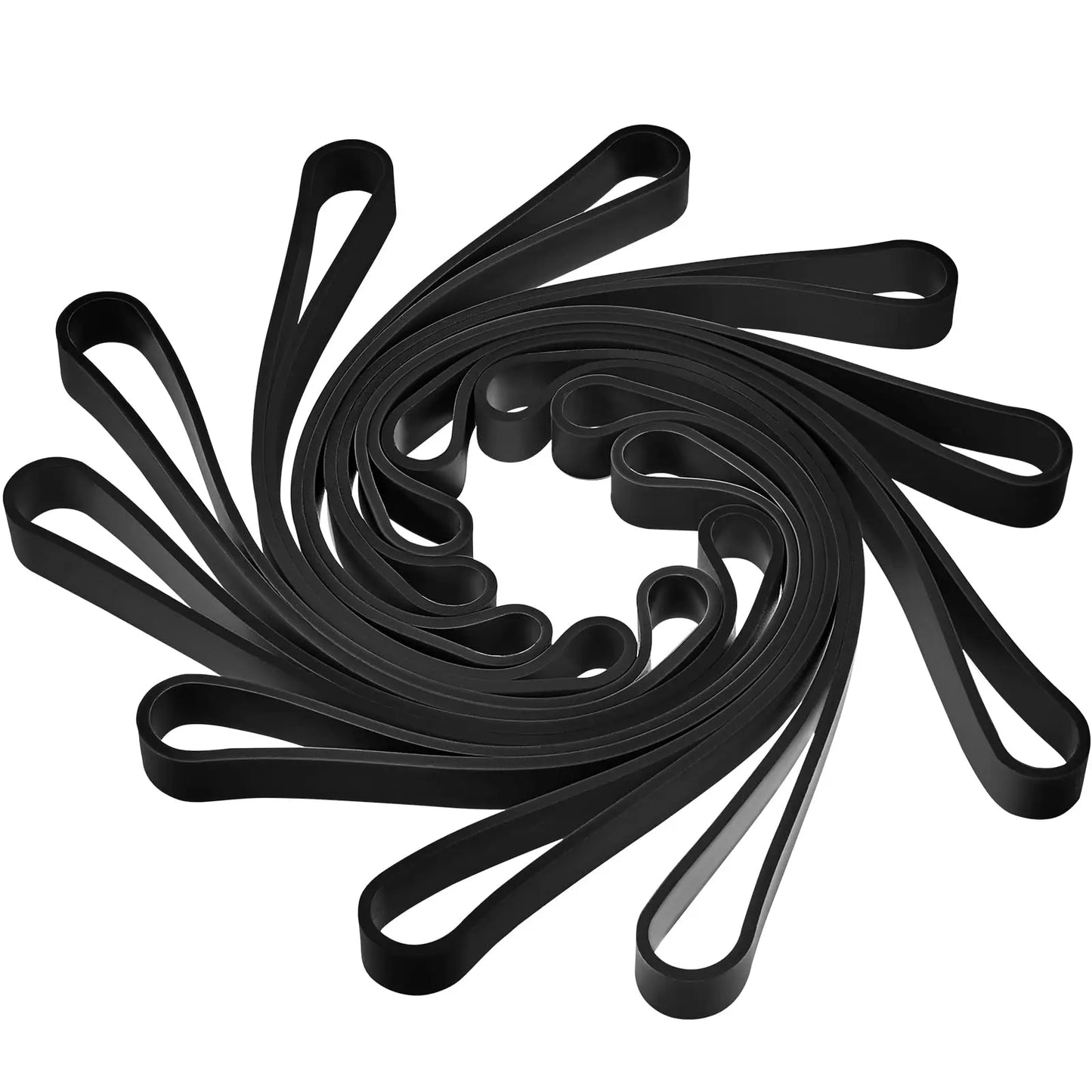50pcs/pack Heavy Duty Rubber Bands 6 Inches Thick Black Rubber Bands Big Silicone Bands Elastic Strap Set for Wrapping Notebo