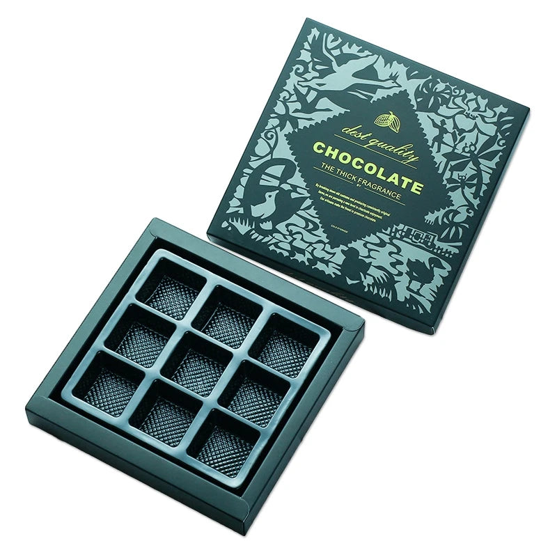 High-quality  Customized Logo Chocolate Packaging Box Eco-friendly Chocolate Gift Boxes White Cardboard Chocolate Box