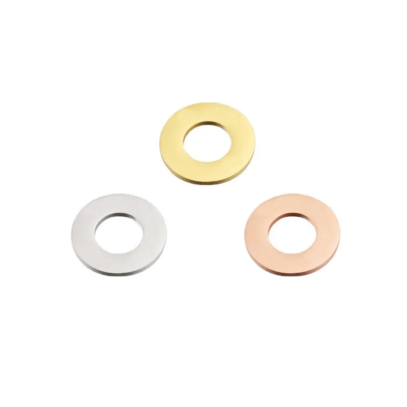 Waterproof 20MM 25mm Stainless Steel Round Hollow Inside Engravable Pendant Mirror Polished Stamping Blank Customized Logo Ch
