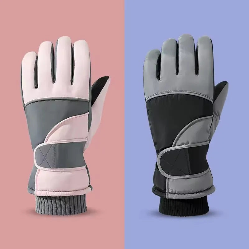 Hot Sale Warm Waterproof Custom Women and Men Touchscreen Thermal Winter Skiing Gloves