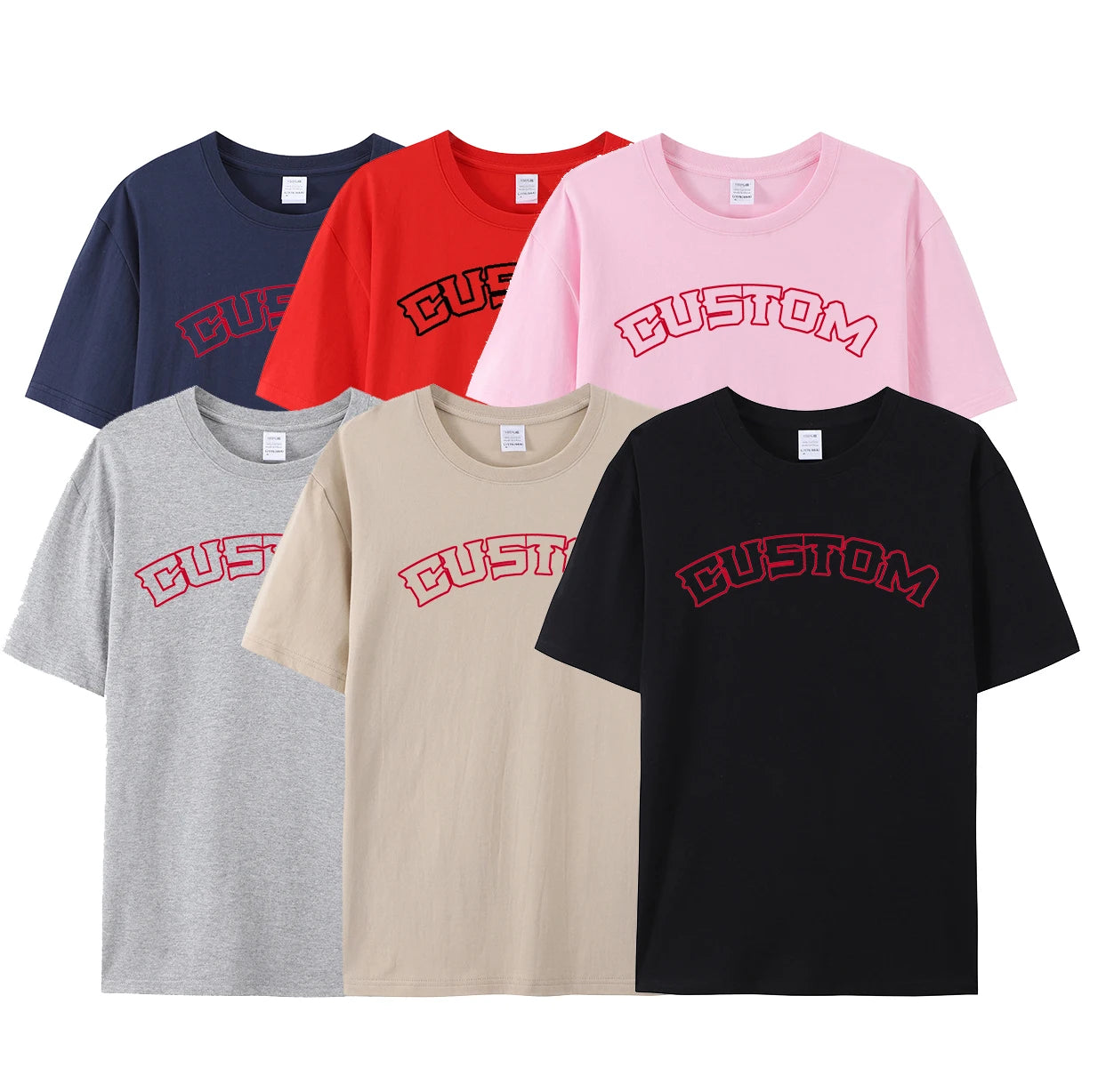 YKH 180GSM 100%  Cotton Custom Logo Work Wear Shirt  Washed Flag Washed  Oversize Plain T Shirts  for Men