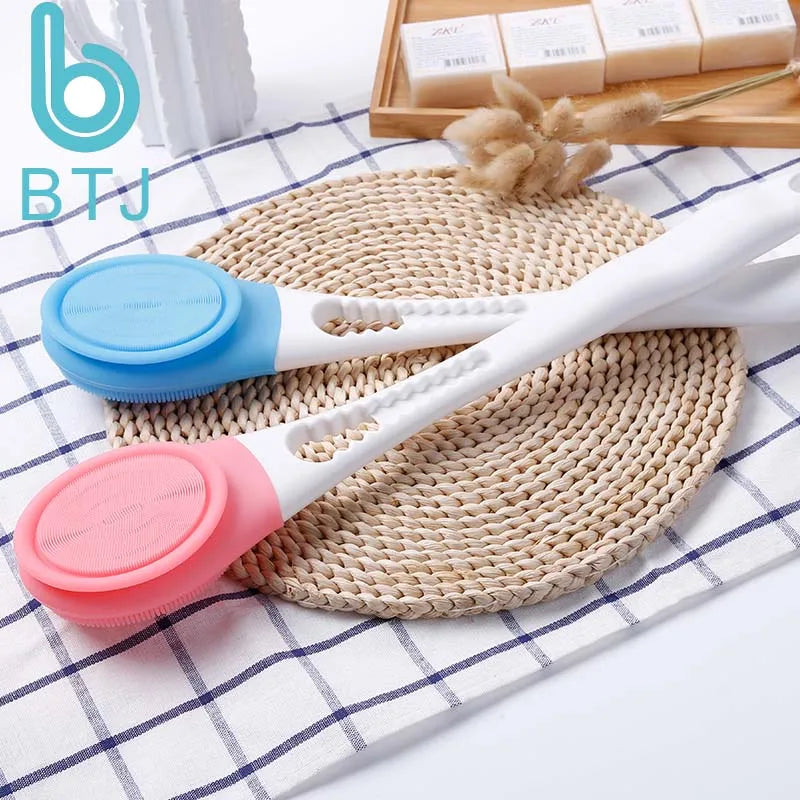 Electric Massage Bath Brush Scrubber USB Rechargeable Electric Body Cleansing  Brush Waterproof Long Handel Shower Bath Brush